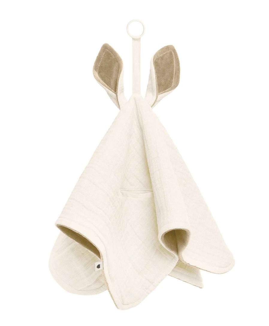 Feeding & Weaning Bibs World Bibs | Bibs Cuddle Cloth Kangaroo - Ivory