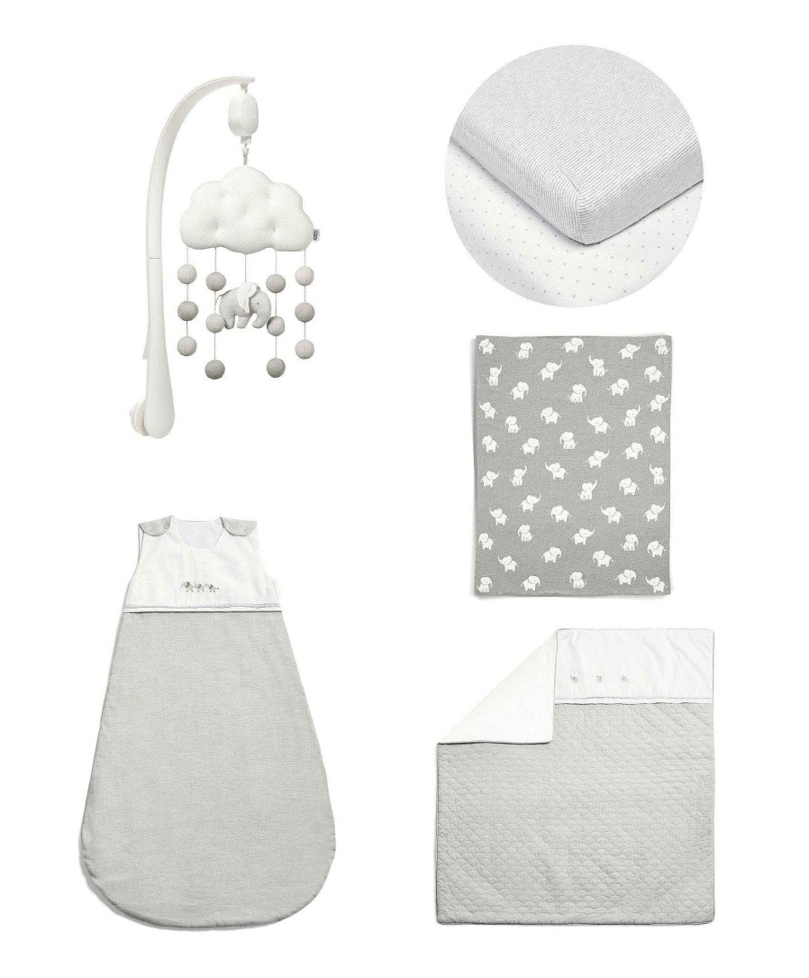 Nursery Mamas and Papas Elephant | Welcome To The World 5 Piece Elephant Nursery Bundle