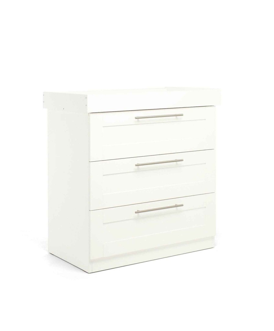 Furniture Mamas and Papas White Nursery Furniture | Hampden Nursery Dresser Changer - White