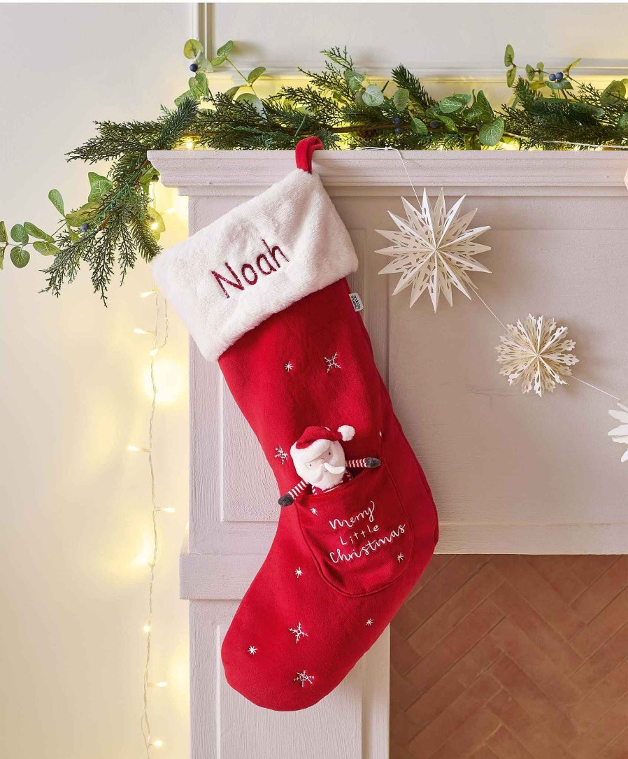 Christmas Mamas and Papas Christmas Decorations And Stockings | Santa Christmas Stocking - Large