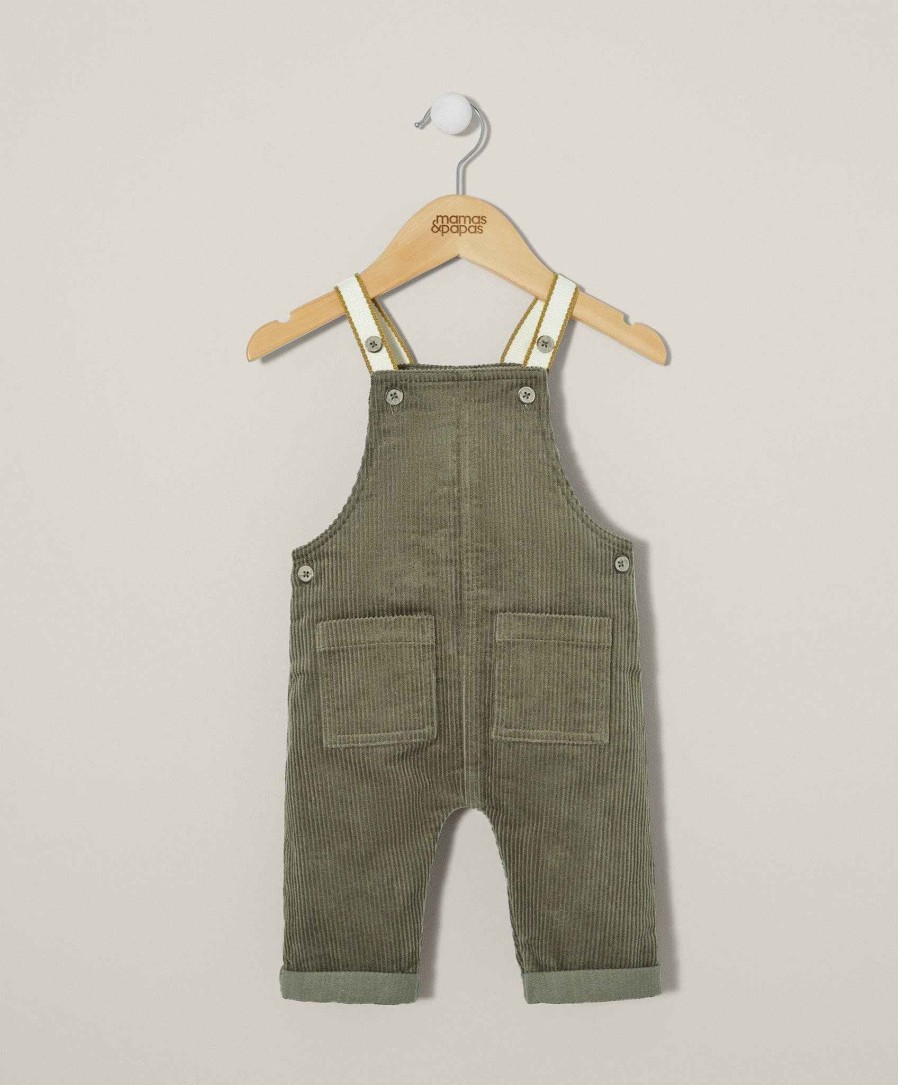 Clothing Mamas and Papas | Green Cord Dungarees