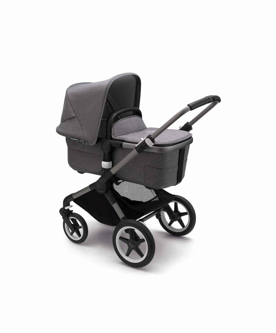 Toys & Gifts Bugaboo Baby Shower Gifts | Bugaboo Fox 3 Complete Pushchair Graphite/Grey Melange