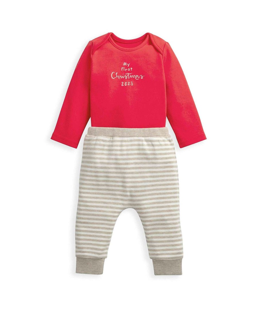 Clothing Mamas and Papas | Christmas Bodysuit & Reindeer Legging Set