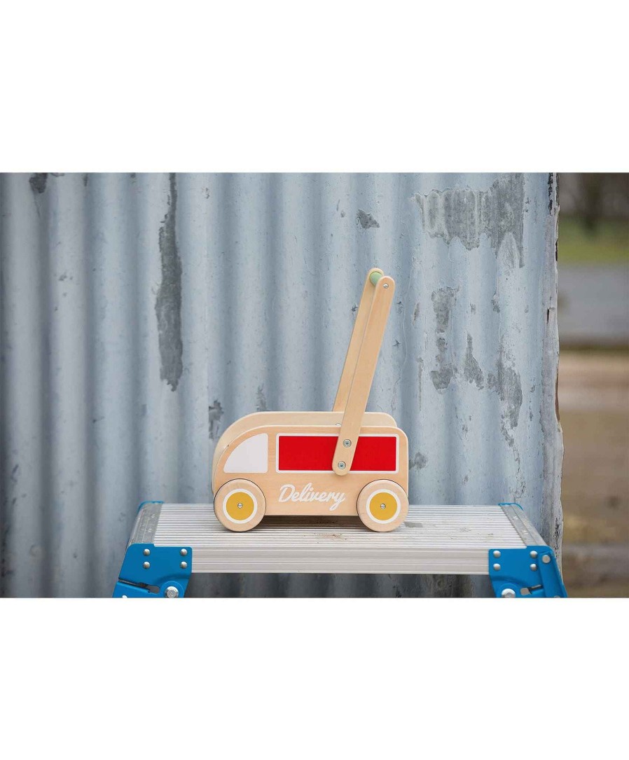 Toys & Gifts Classic World Mum-To-Be Gifts | Classic World Delivery Truck Wooden Baby Walker Toy