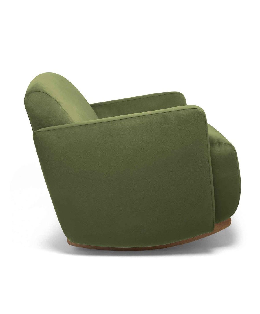 Furniture Mamas and Papas Nursing & Feeding Chairs | Royton Nursing Chair In Velvet - Olive