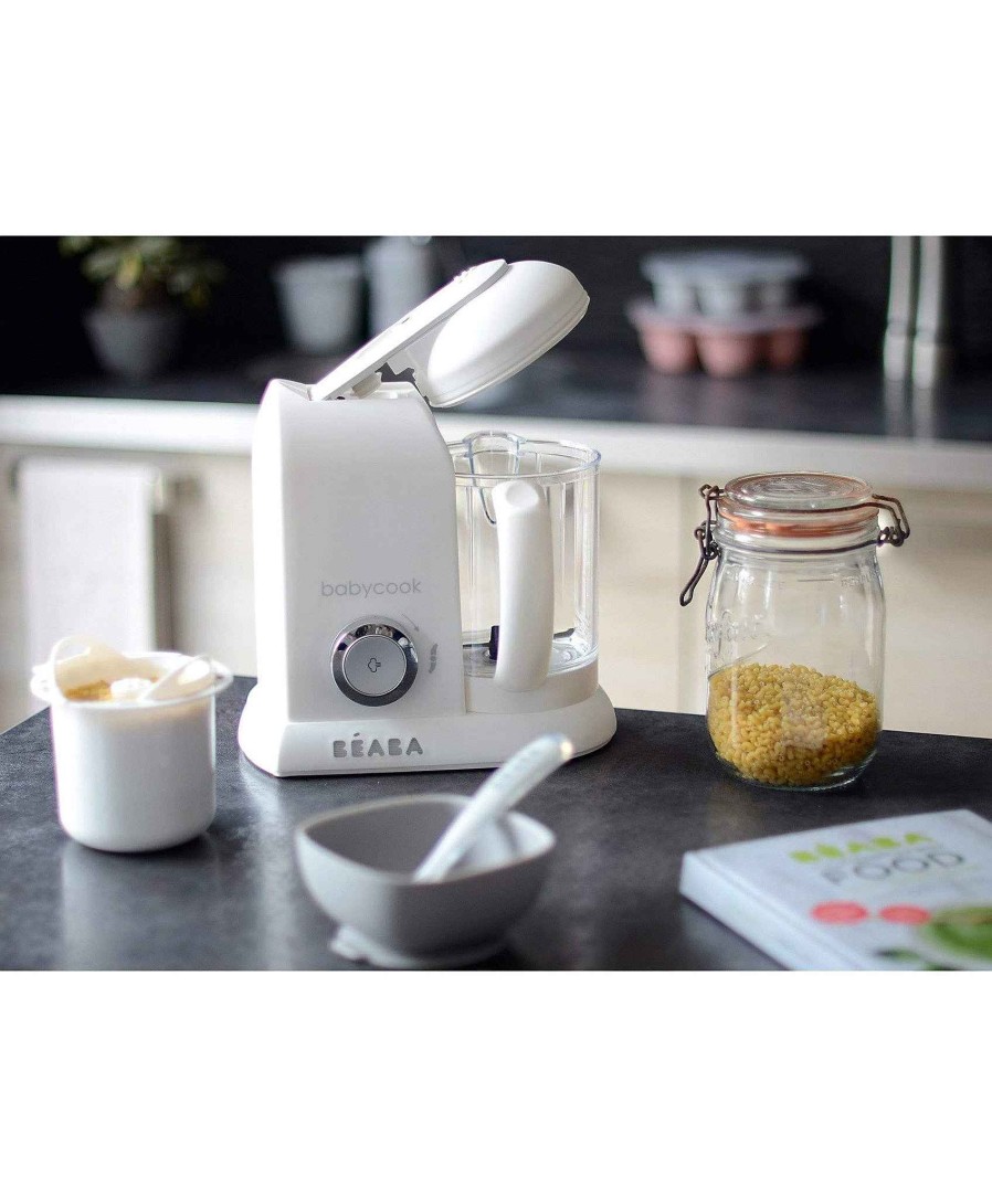 Feeding & Weaning Beaba Baby Weaning Essentials | Beaba Babycook® Solo 4 In 1 Food Maker - White/Silver