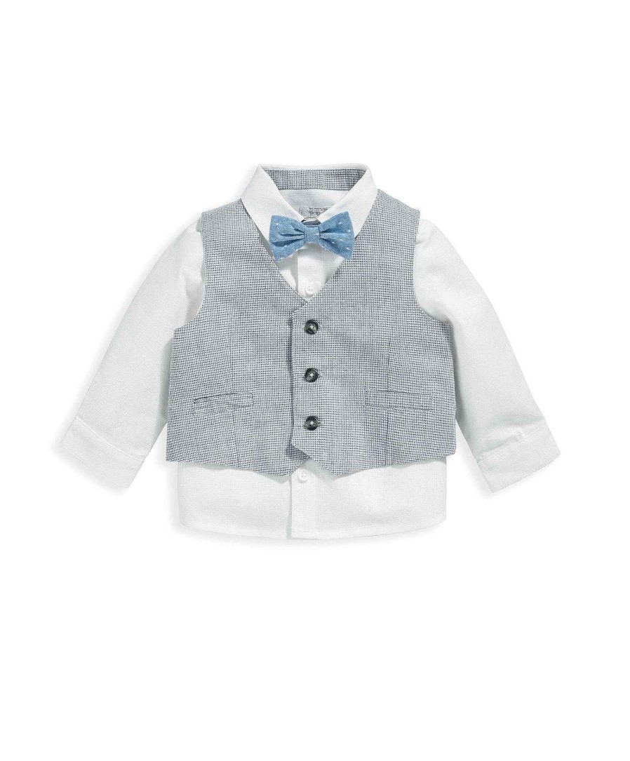 Clothing Mamas and Papas | Dogtooth Waistcoat Set - 3 Piece Set