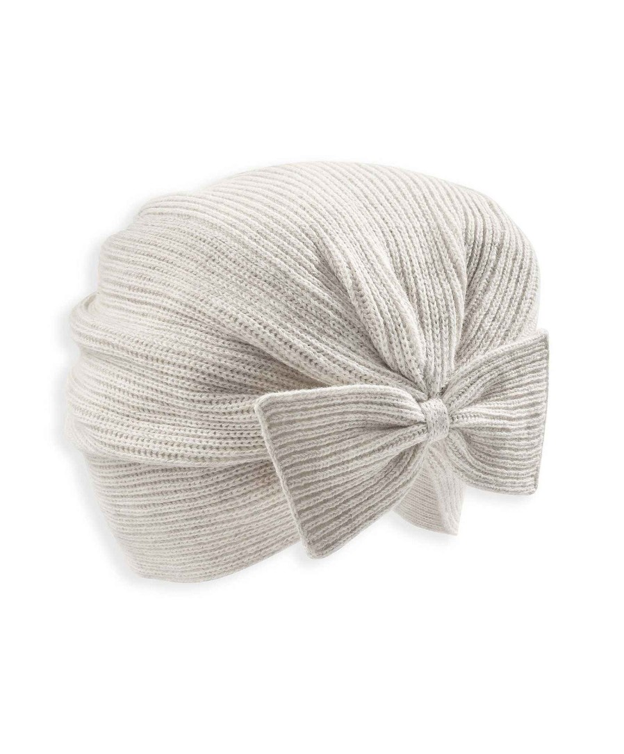 Clothing Mamas and Papas | Knitted Cream Hat With Bow