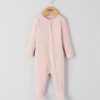 Clothing Mamas and Papas | Pink Ribbed Zip Sleepsuit