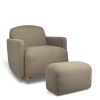 Nursery Mamas and Papas Nursing & Feeding Chairs | Royton Nursing Chair Set In Boucle - Mink