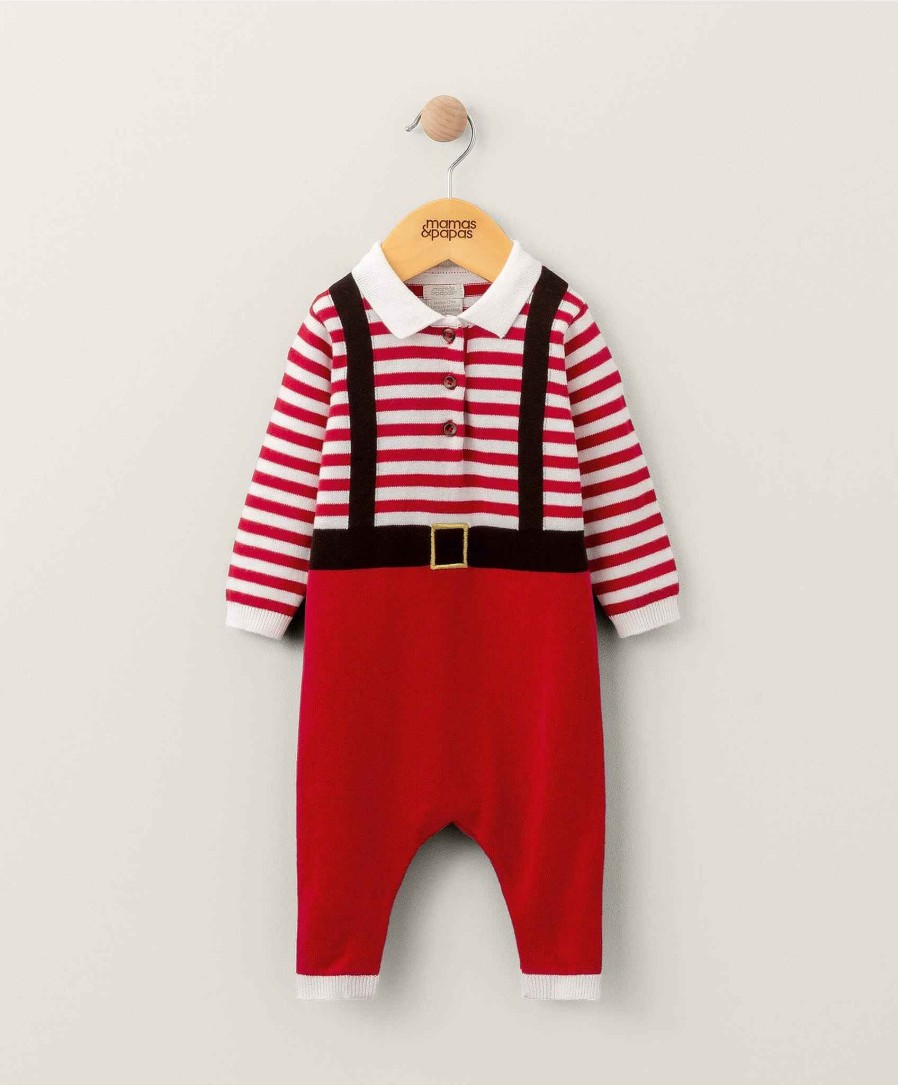 Clothing Mamas and Papas | Santa Knitted Christmas Romper