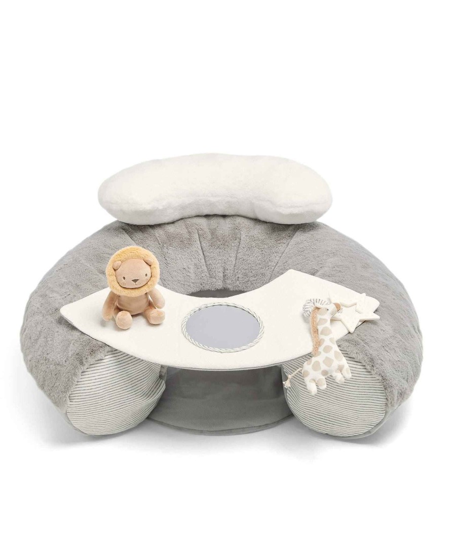 Toys & Gifts Mamas and Papas Tummy Time | Welcome To The World Elephant Playmat Bundle - Grey