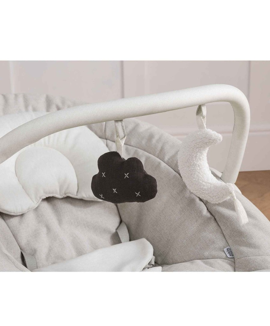 Toys & Gifts Mamas and Papas Baby Swings, Rockers & Bouncers | Apollo Bouncer Lunar Skies & Sheepskin Grey Liner