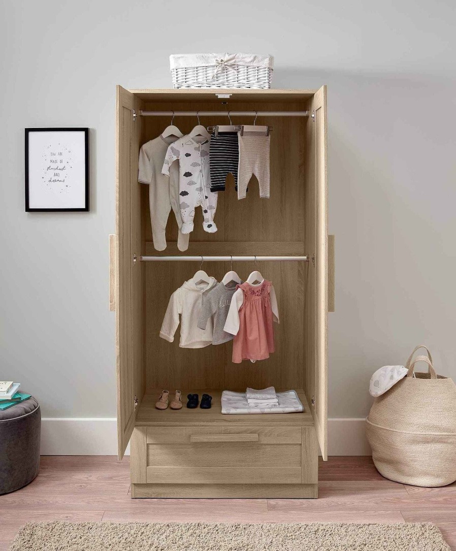 Furniture Mamas and Papas Baby Wardrobes | Atlas Wardrobe - Light Oak