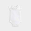 Clothing Mamas and Papas | White Floral Collar Bodysuit