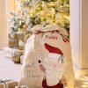 Christmas Mamas and Papas Christmas Decorations And Stockings | Large Calico Christmas Sack