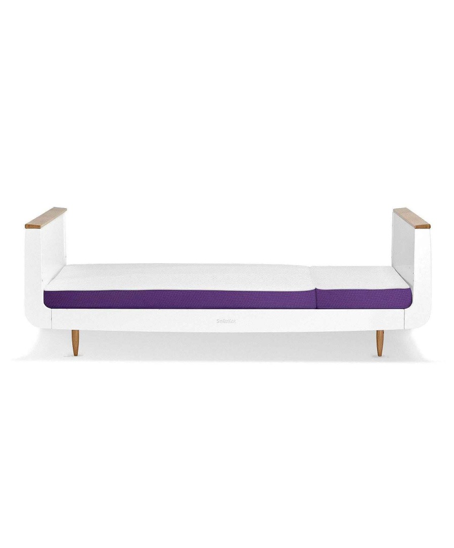 Furniture Snuz White Nursery Furniture | Snuzsurface Mattress Extension - White/Purple