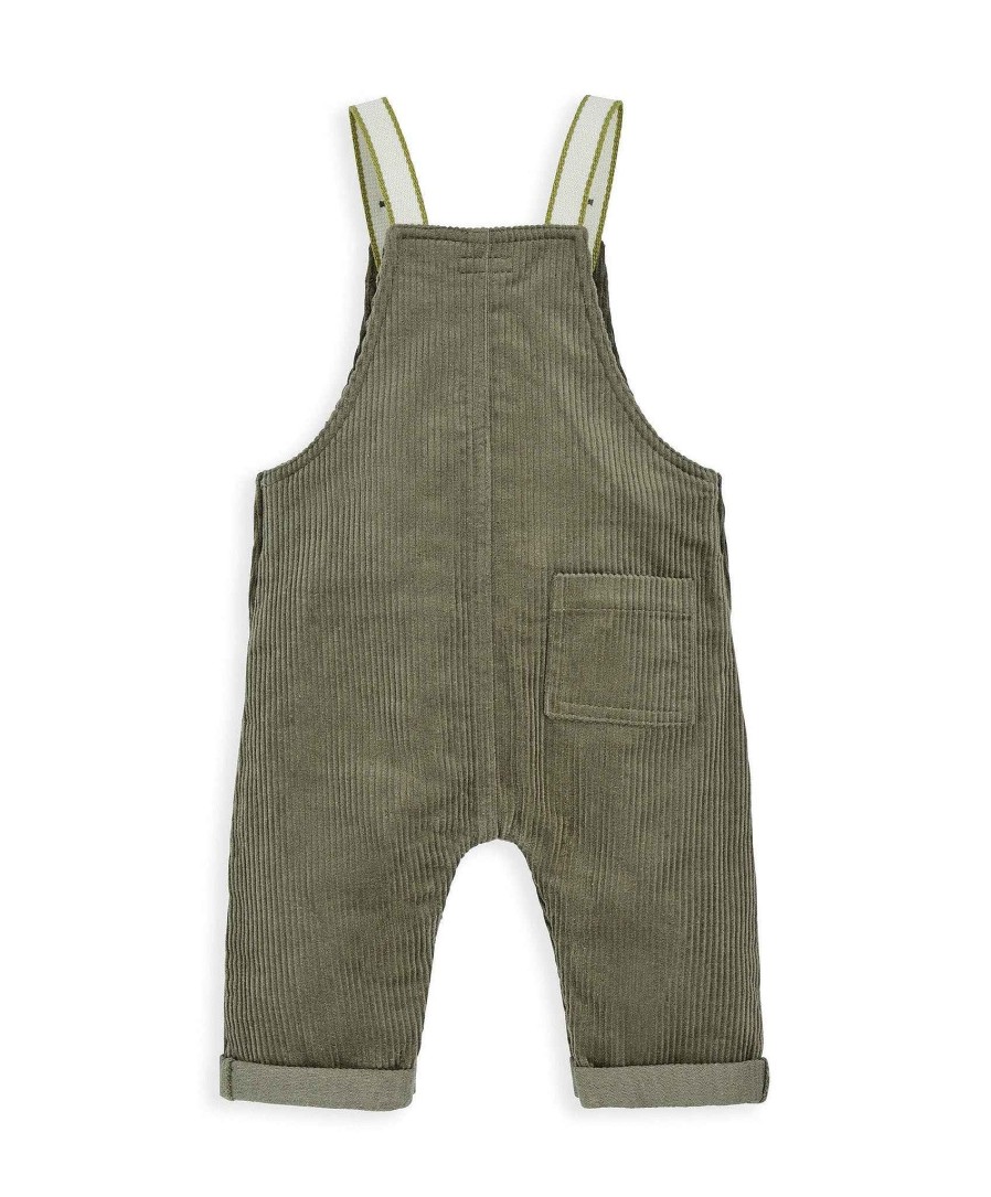 Clothing Mamas and Papas | Green Cord Dungarees