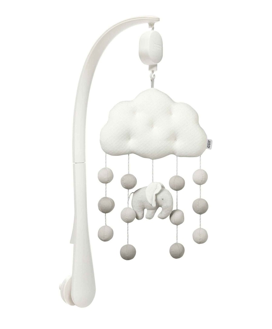 Nursery Mamas and Papas Cot Mobiles | Welcome To The World Musical Mobile - Grey