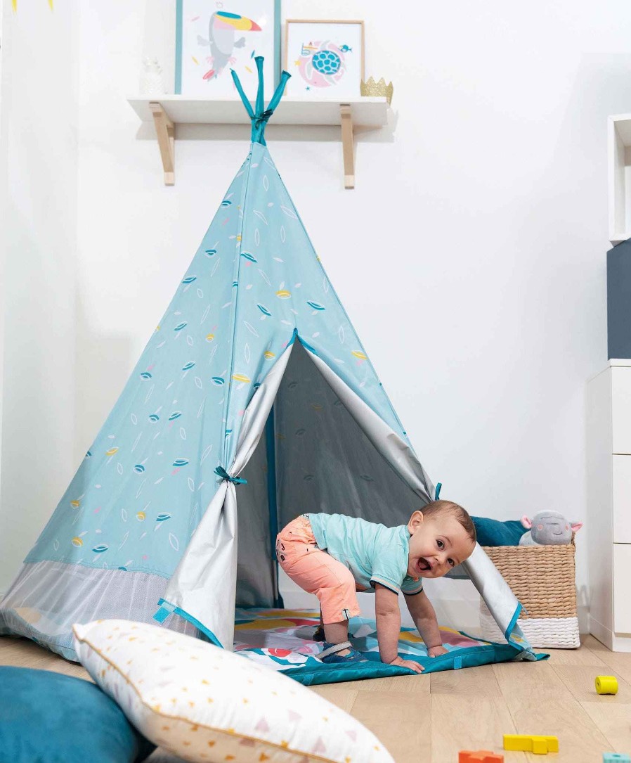 Toys & Gifts Babymoov Mum-To-Be Gifts | Babymoov Jungle Anti-Uv In & Out Teepee Tent Upf 50+ - Blue