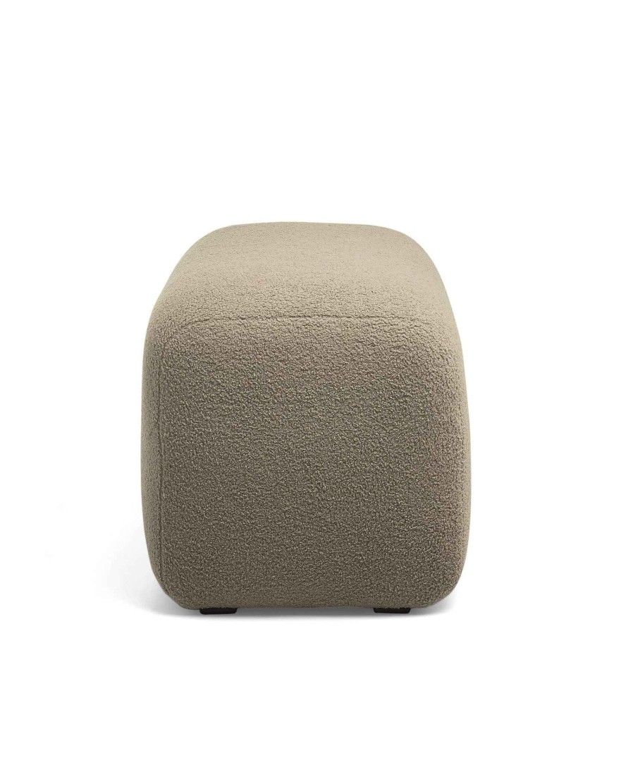 Furniture Mamas and Papas Nursing & Feeding Chairs | Royton Footstool In Boucle - Mink