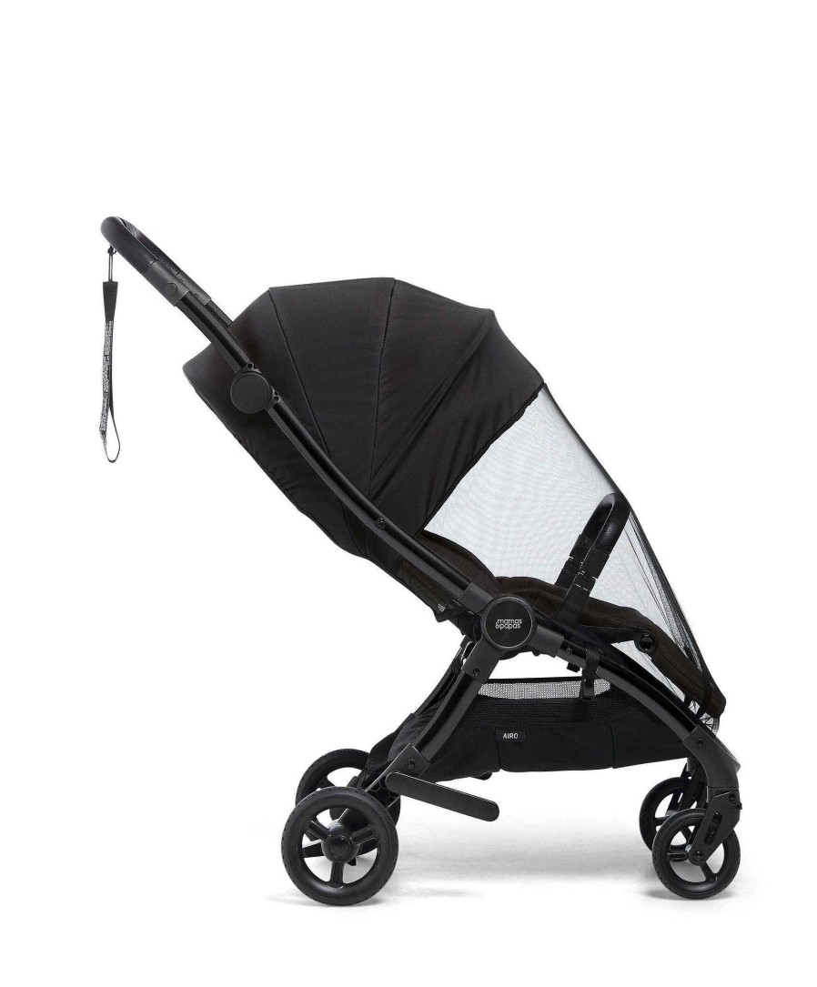 Pushchairs Mamas and Papas Pram Sunshades | Airo Pushchair Sunshield & Insect Net - Black