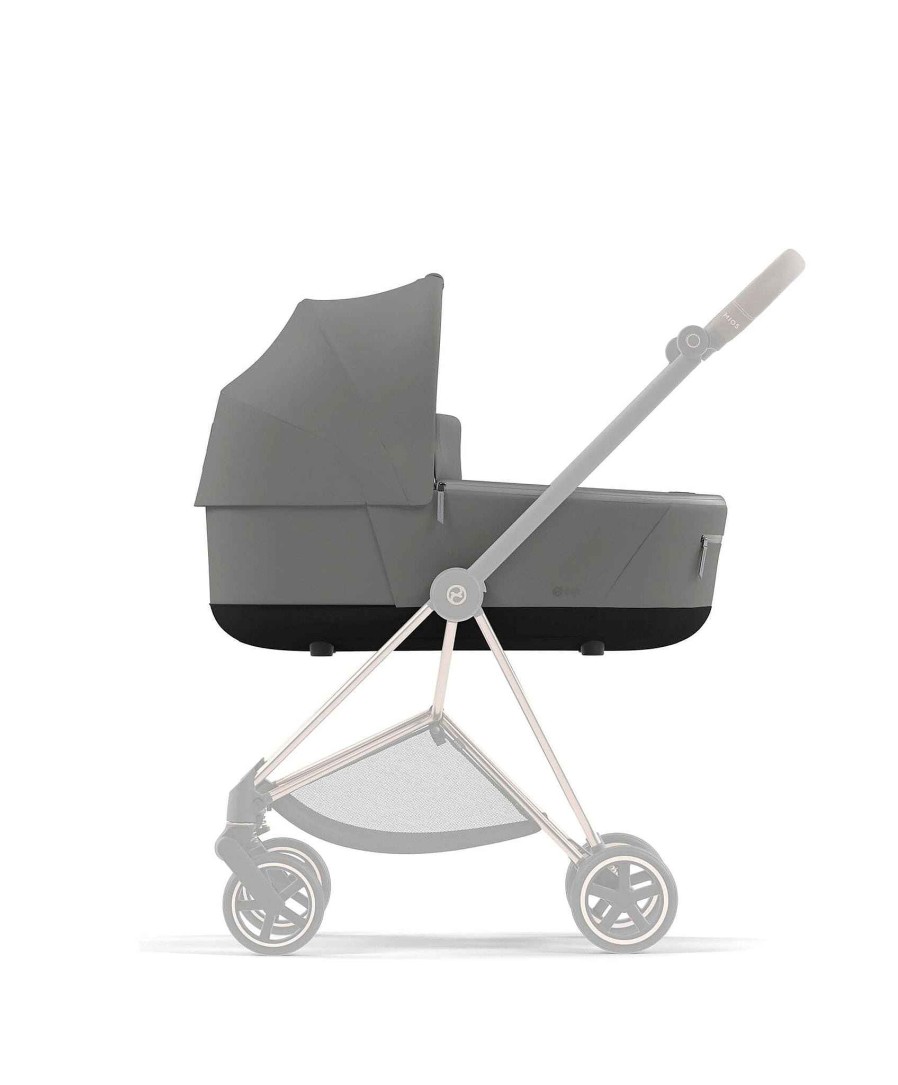 Pushchairs Cybex Pushchair Accessories | Cybex Mios Lux Carrycot 2022 - Soho Grey