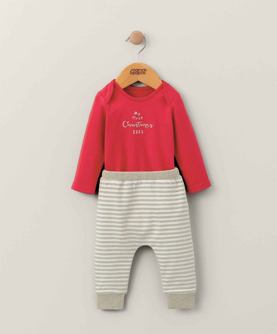 Clothing Mamas and Papas | Christmas Bodysuit & Reindeer Legging Set