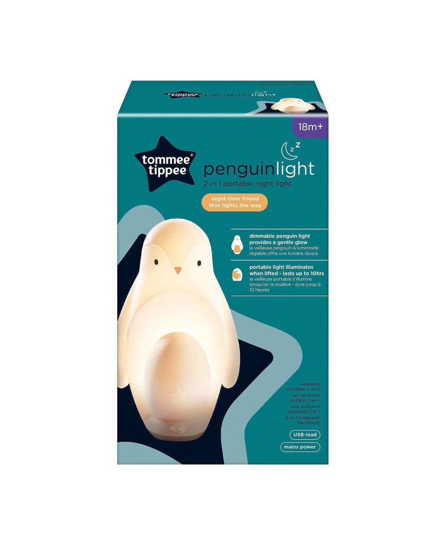 Nursery Tommee Tippee Night Lights | Tommee Tippee Penguin 2 In 1 Portable Night Light