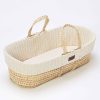 Toys & Gifts Little Green Sheep Baby Shower Gifts | Little Green Sheep Knitted Moses Basket - Linen