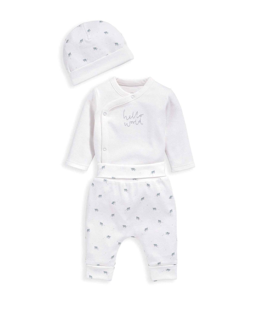 Clothing Mamas and Papas | Blue My First Outfit Set - 3 Piece Set